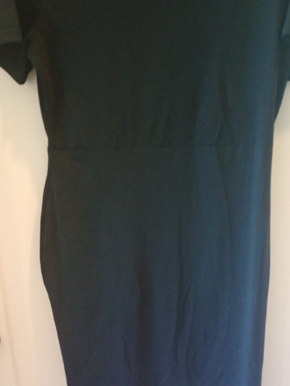 SHEIN Black Size OXL Short-Sleeve Drawstring Ruched Dress - Picture 4 of 5